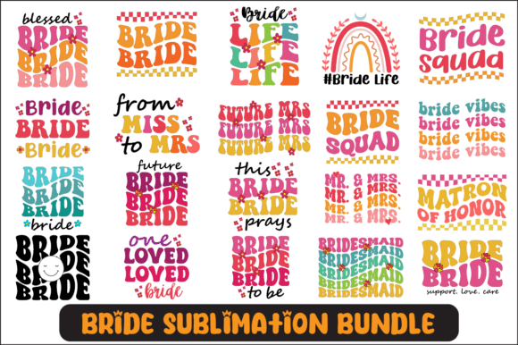 Bride SVG Graphics Bundle for Crafts