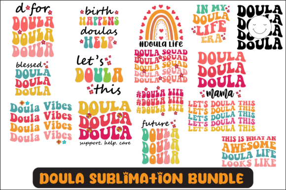 Doula SVG Sublimation Design Bundle: Graphics for Crafts & Care