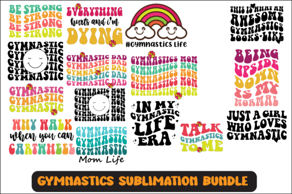 Gymnastics SVG Sublimation Bundle: Graphics for Crafts & Local Branding