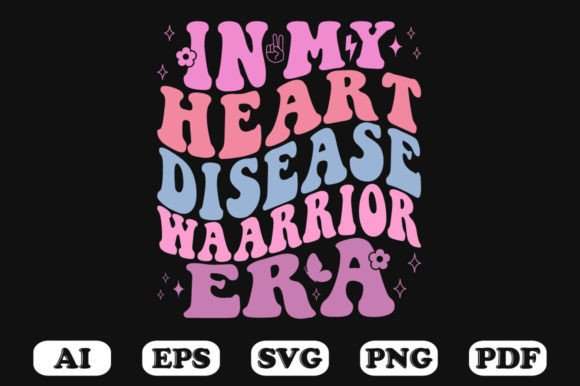 In My Heart Disease Waarrior Era Retro Graphics