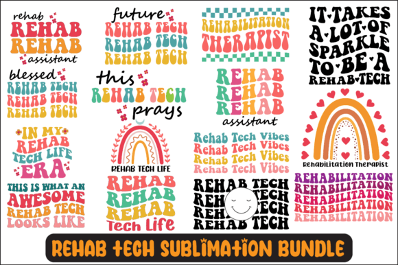 Rehab Tech SVG Bundle: Graphics for Crafts & Commercial Use