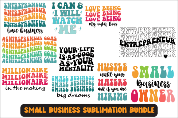 Small Business SVG Sublimation Bundle: Graphics for Crafts & Content