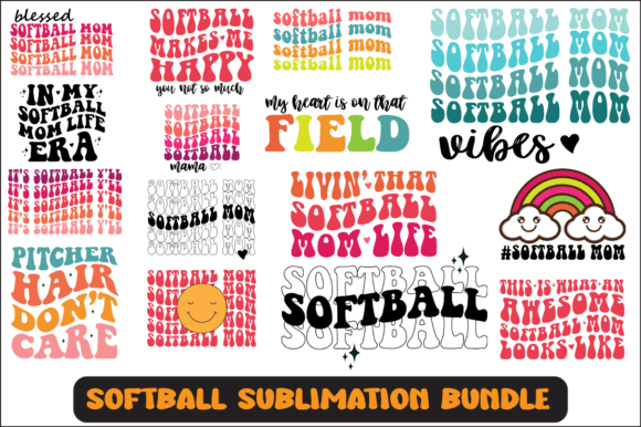 Softball Mom SVG Bundle: Graphics for Crafts & Branding